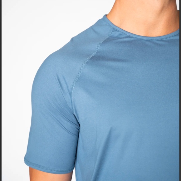 Ptula men’s short sleeve in vintage blue - Picture 3 of 7